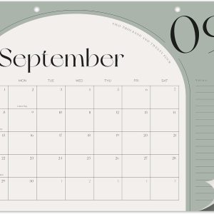 Aesthetic 2024-2025 Desk Calendar - Runs from June 2024 Until December 2025 - The Perfect Desktop Or Wall Calendar Planner for Easy Organizing