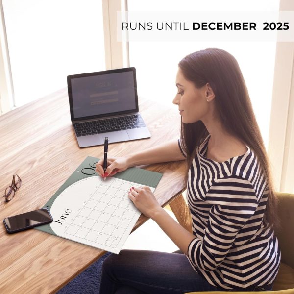 Aesthetic 2024-2025 Desk Calendar - Runs from June 2024 Until December 2025 - The Perfect Desktop Or Wall Calendar Planner for Easy Organizing - Image 2
