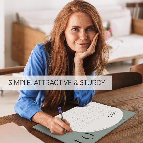 Aesthetic 2024-2025 Desk Calendar - Runs from June 2024 Until December 2025 - The Perfect Desktop Or Wall Calendar Planner for Easy Organizing - Image 3