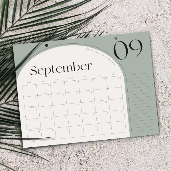 Aesthetic 2024-2025 Desk Calendar - Runs from June 2024 Until December 2025 - The Perfect Desktop Or Wall Calendar Planner for Easy Organizing - Image 6