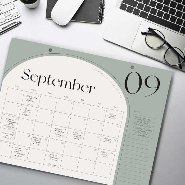 Aesthetic 2024-2025 Desk Calendar - Runs from June 2024 Until December 2025 - The Perfect Desktop Or Wall Calendar Planner for Easy Organizing - Image 7