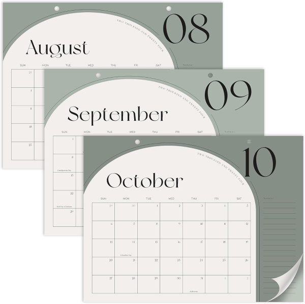 Aesthetic 2024-2025 Desk Calendar - Runs from June 2024 Until December 2025 - The Perfect Desktop Or Wall Calendar Planner for Easy Organizing - Image 8