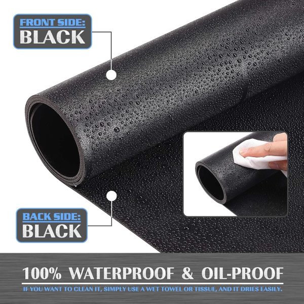 K KNODEL Leather Desk Mat, Large Office Desk Pad, Computer Desk Mat, Laptop Mat for Desk, Desk Protecor Mat, Desktop Mat, Desk Writing Pad, Desk Blotter Pad, Desk Cover Mat (31.5"x15.7", Black) - Image 3