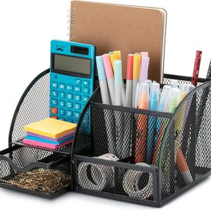 Mr. Pen- Mesh Desk Organizer, Black, Pen Holders Organizers, Desk Pencil Organizer, Pen /Pencil Holder, Pen Organizer for Desk