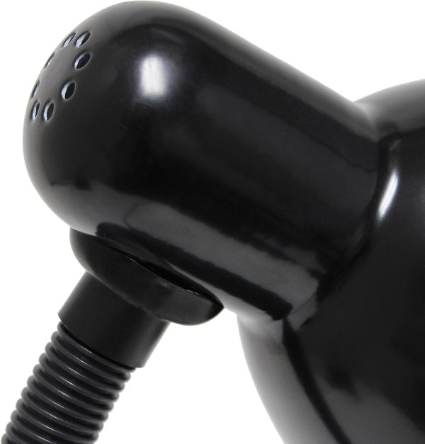 Simple Designs LD1003-BLK Basic Metal Desk Lamp with Flexible Hose Neck for Office, Living Room, Bedroom, College Dorm, Bookshelf, Black - Image 7