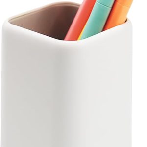 ZUFECY Pen Holder Stand for Desk, Scandinavian Design Desk Organizer Makeup Brush Holder for School, Home, Office (Gray)